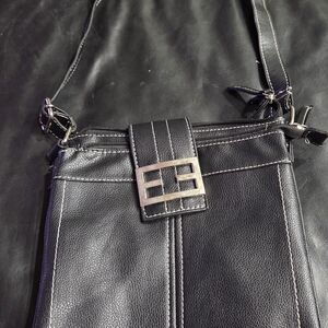 Stylish Black Leather Women's Bag